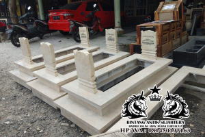Kijingan Makam Islam dengan Desain Custom Bahan Marmer Kijingan Makam Islam dengan Desain Custom Bahan Marmer