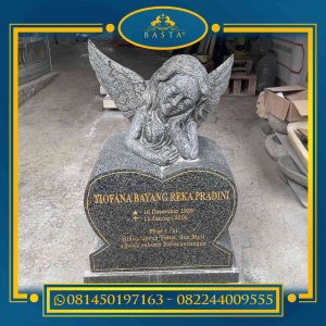 Nisan Kristen Patung Baby Angel Granit Nisan Kristen Patung Baby Angel Granit