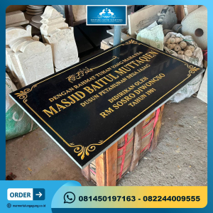 Prasasti Peresmian Bahan Granit Prasasti Peresmian Bahan Granit