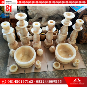Set Lilin Altar Onyx Alami