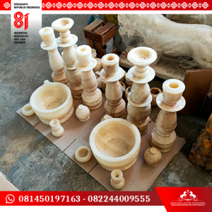 Set Tempat Lilin Onyx Mewah