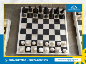 Papan Catur Batu Marmer Mewah Papan Catur Batu Marmer Mewah